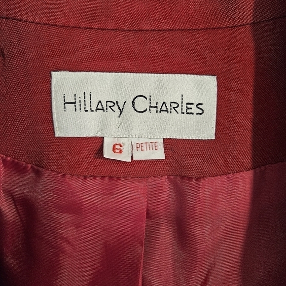 Hillary Charles Red Trench Coat - Picture 5 of 5
